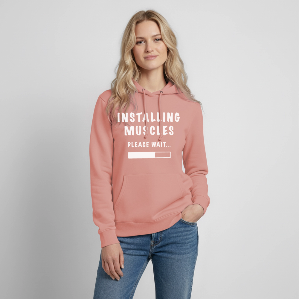 INSTALLING MUSCLES Hoodie - dusky rose