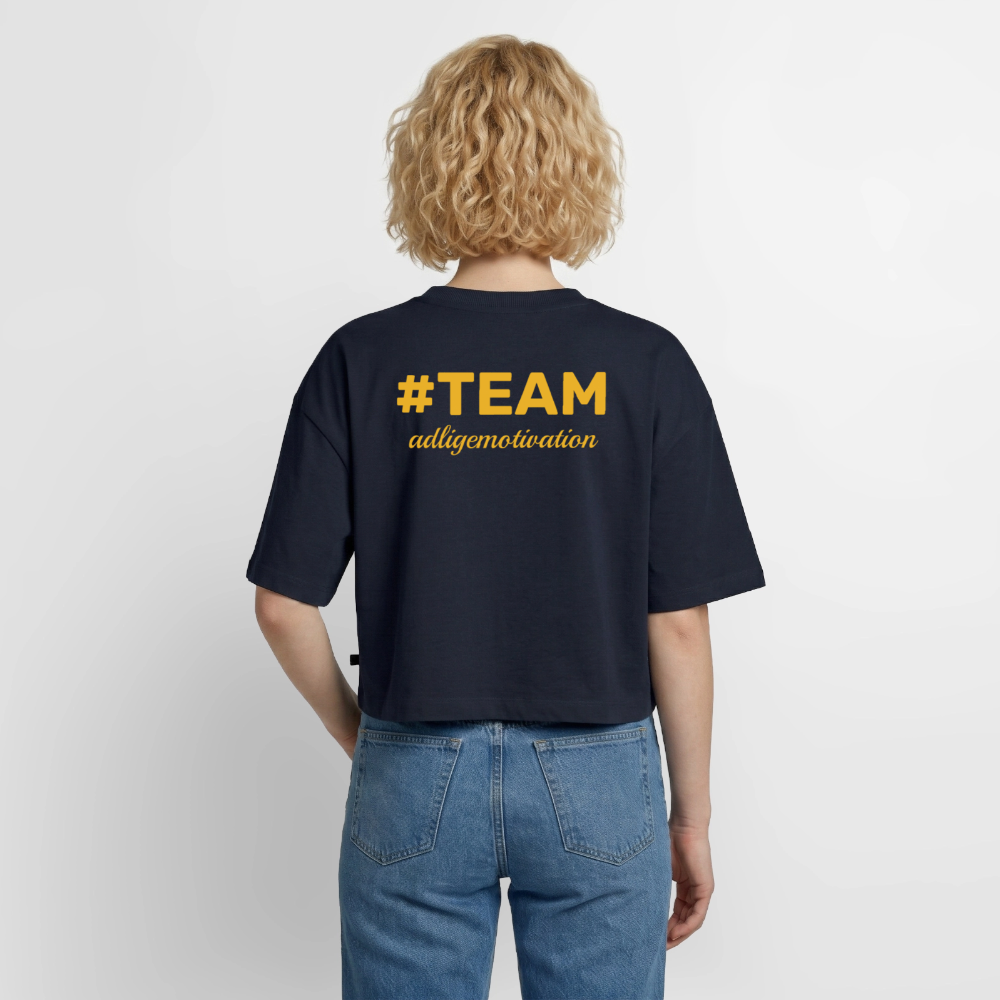 #TEAM adligemotivation Cropped Premium T-Shirt - navy