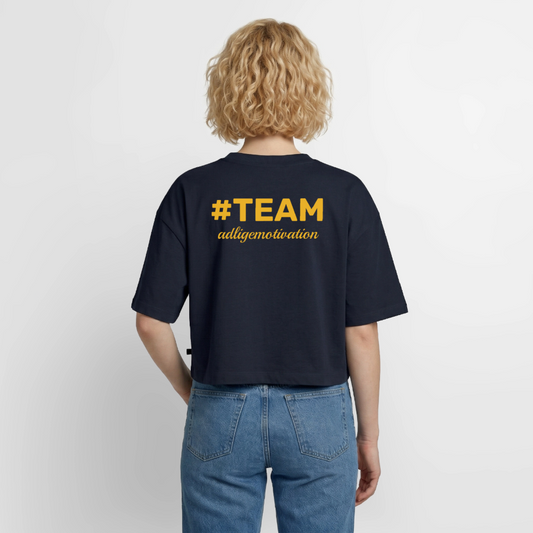 #TEAM adligemotivation Cropped Premium T-Shirt - navy