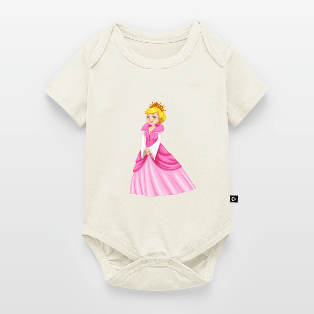 Prinzessin Premium Baby Kurzarm-Body - off white