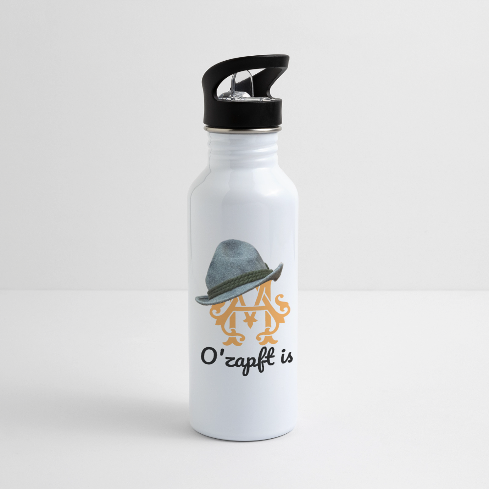 O´zapft is Trinkflasche - white