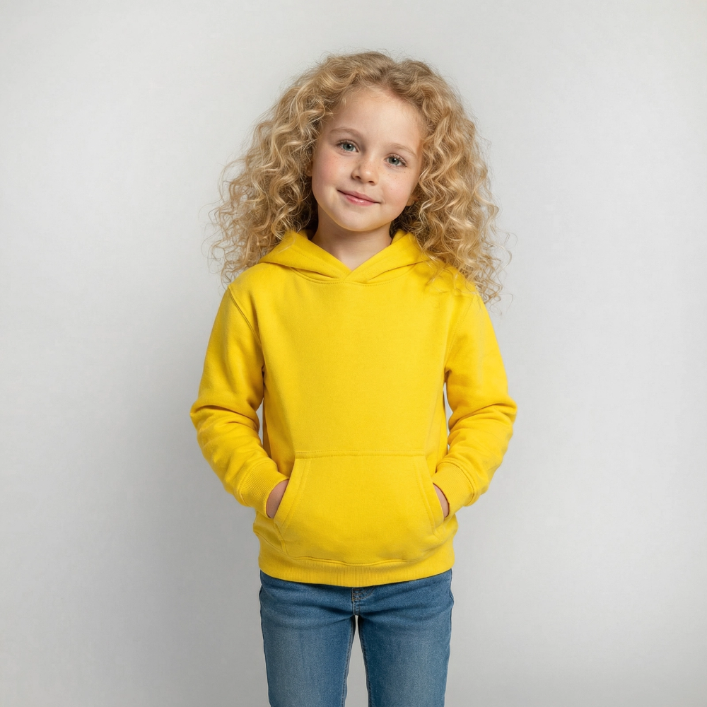Hunde mit Brille Kinder Hoodie - yellow