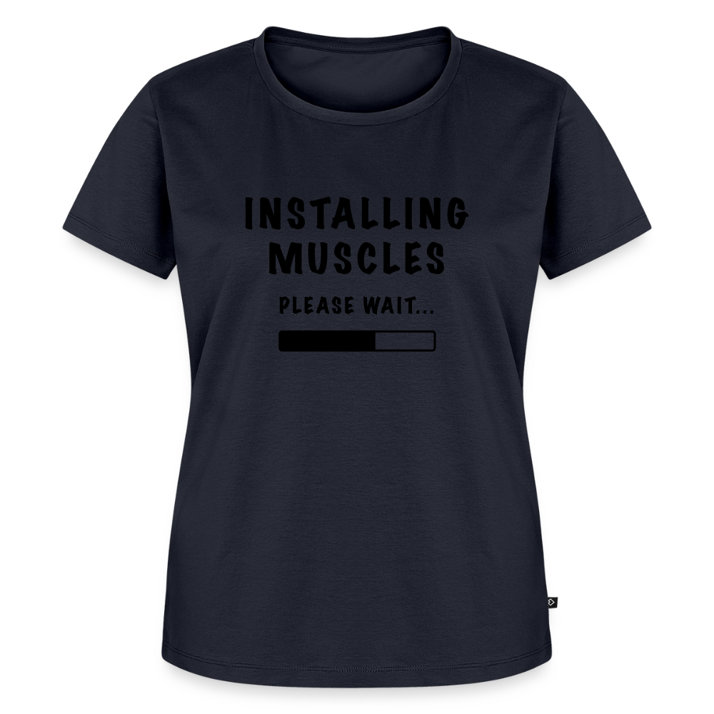INSTALLING MUSCLES Premium  T-Shirt - navy