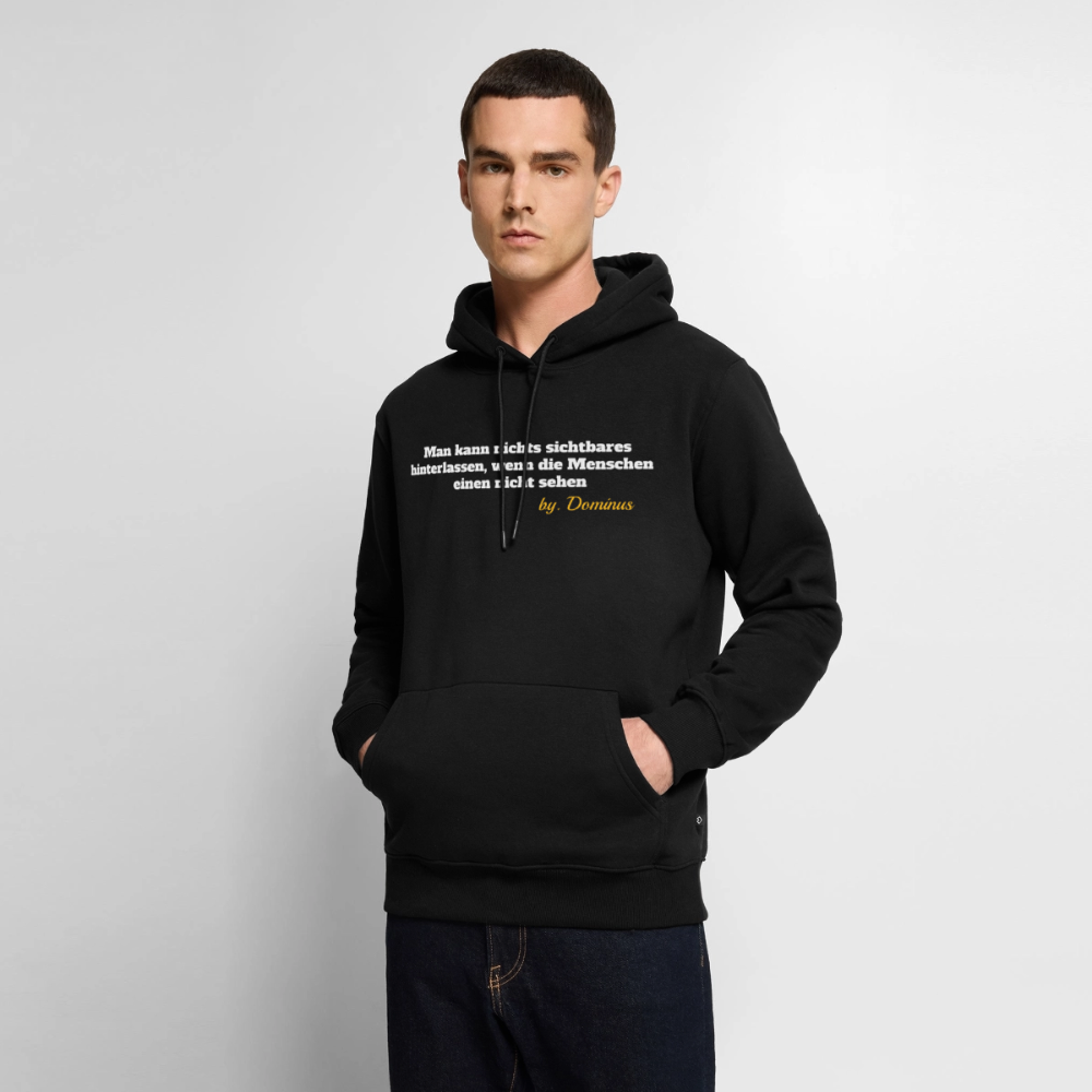 Zitat Aufdruck Premium Hoodie - black
