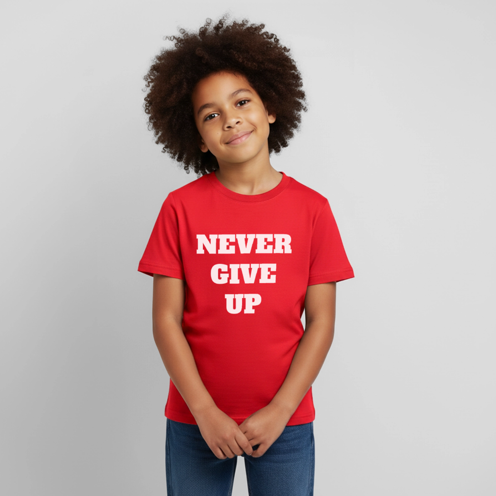 Never give up Kinder T-Shirt - red