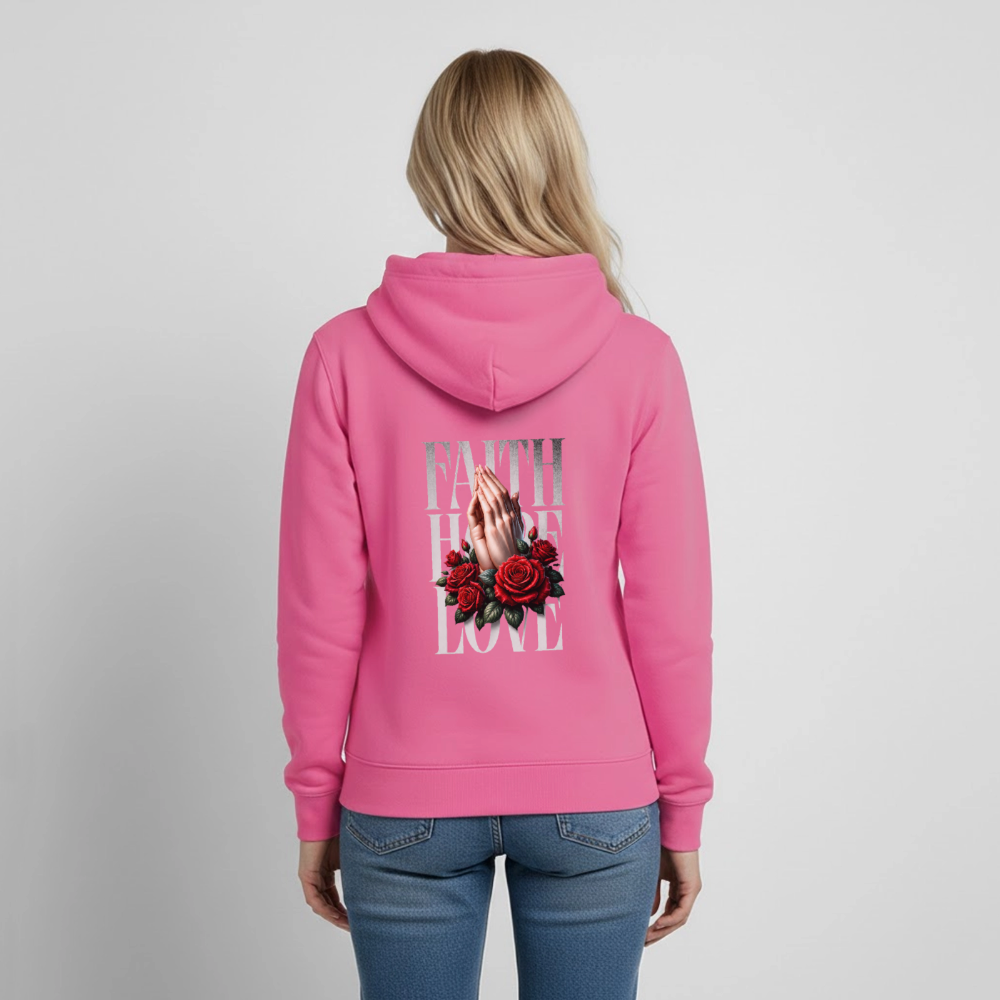 FAITH, HOPE, LOVE Hoodie - pink