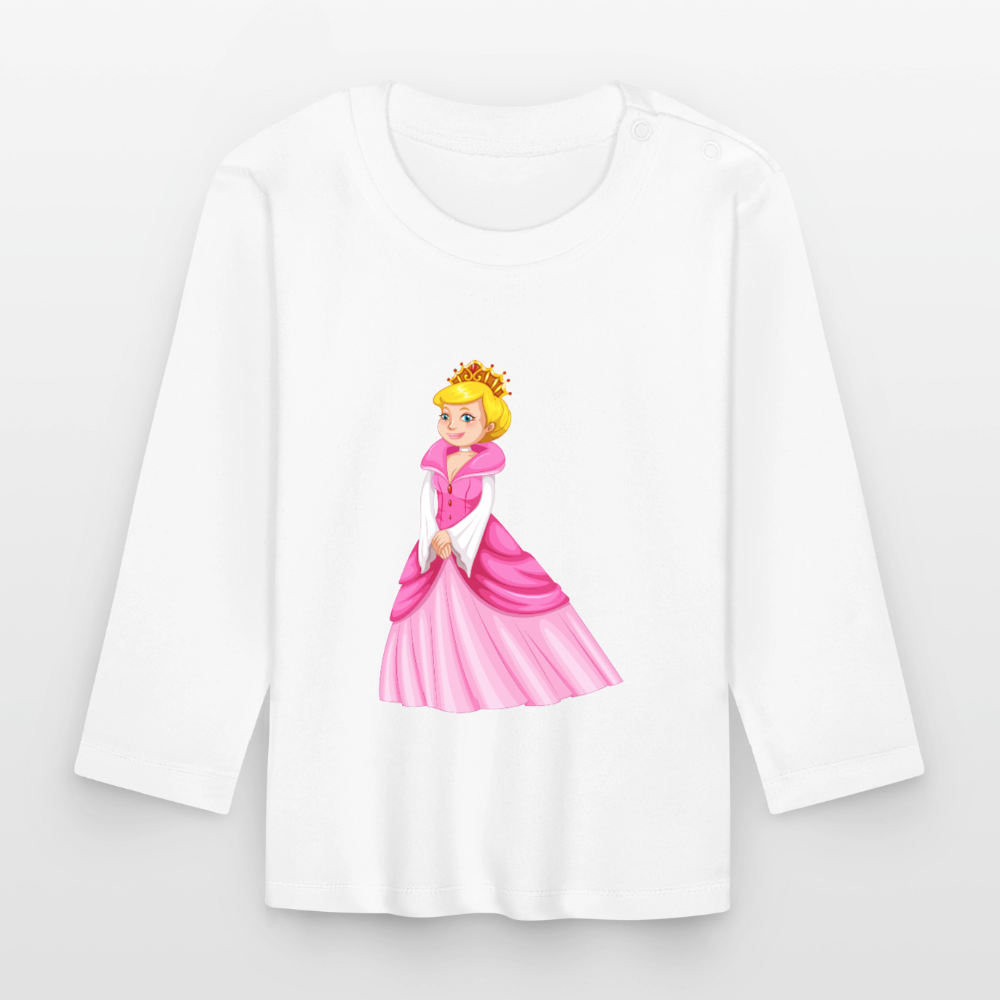 Prinzessin Premium Baby Langarmshirt - white