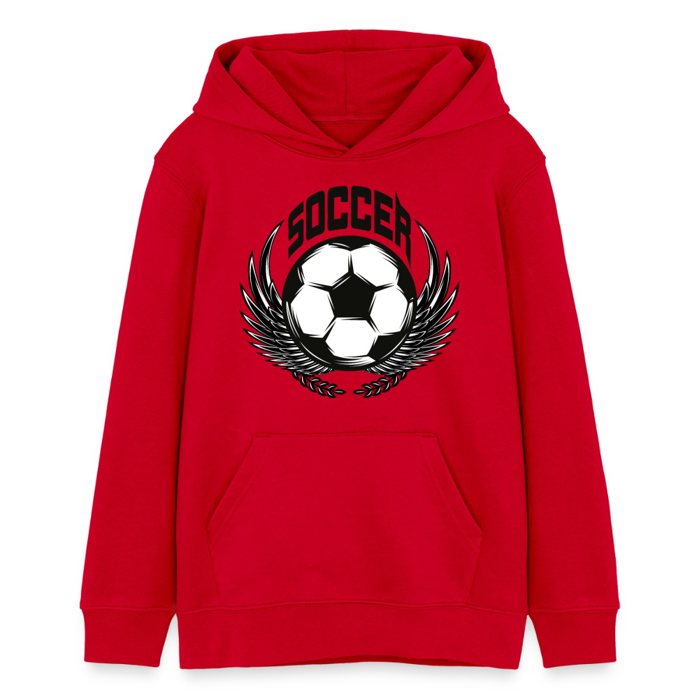 Soccer Premium Teenager Hoodie - red