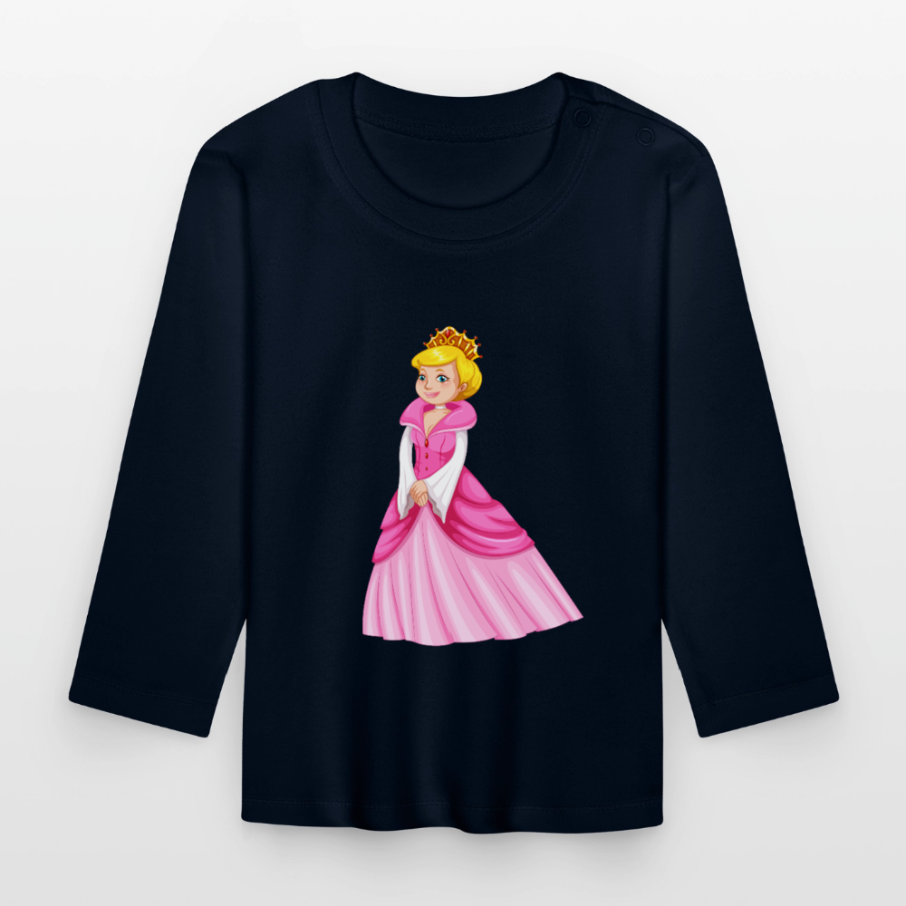 Prinzessin Premium Baby Langarmshirt - navy