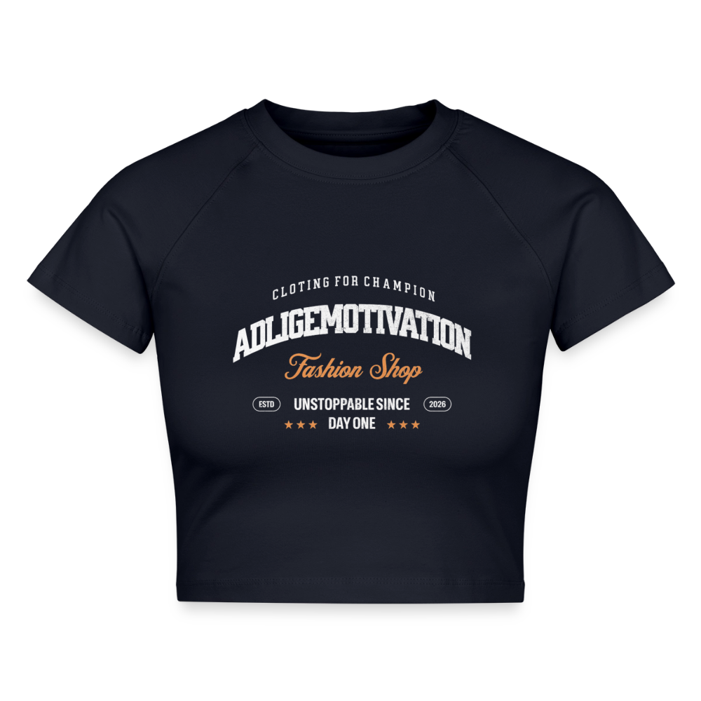 CLOTING FOR CHAMPION Cropped T-Shirt - navy