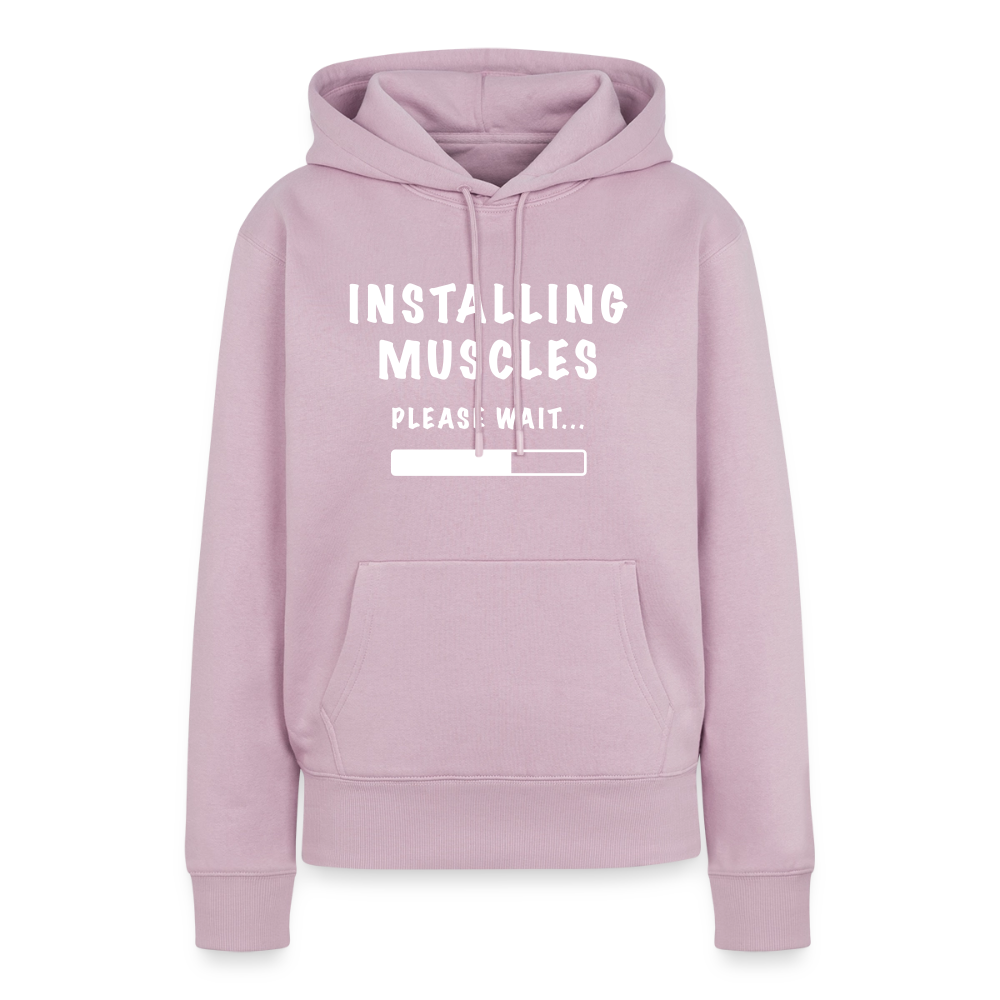 INSTALLING MUSCLES Premium Hoodie - dusky pink