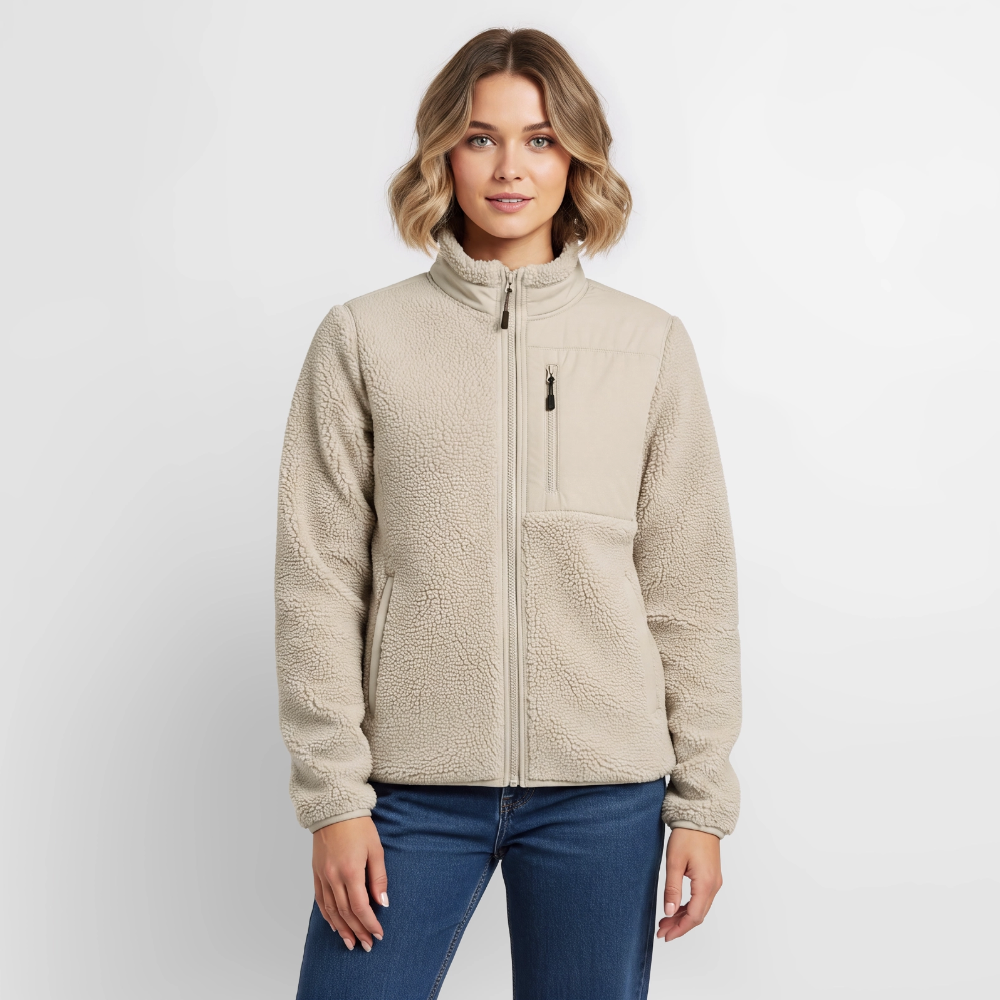 Sherpajacke - beige
