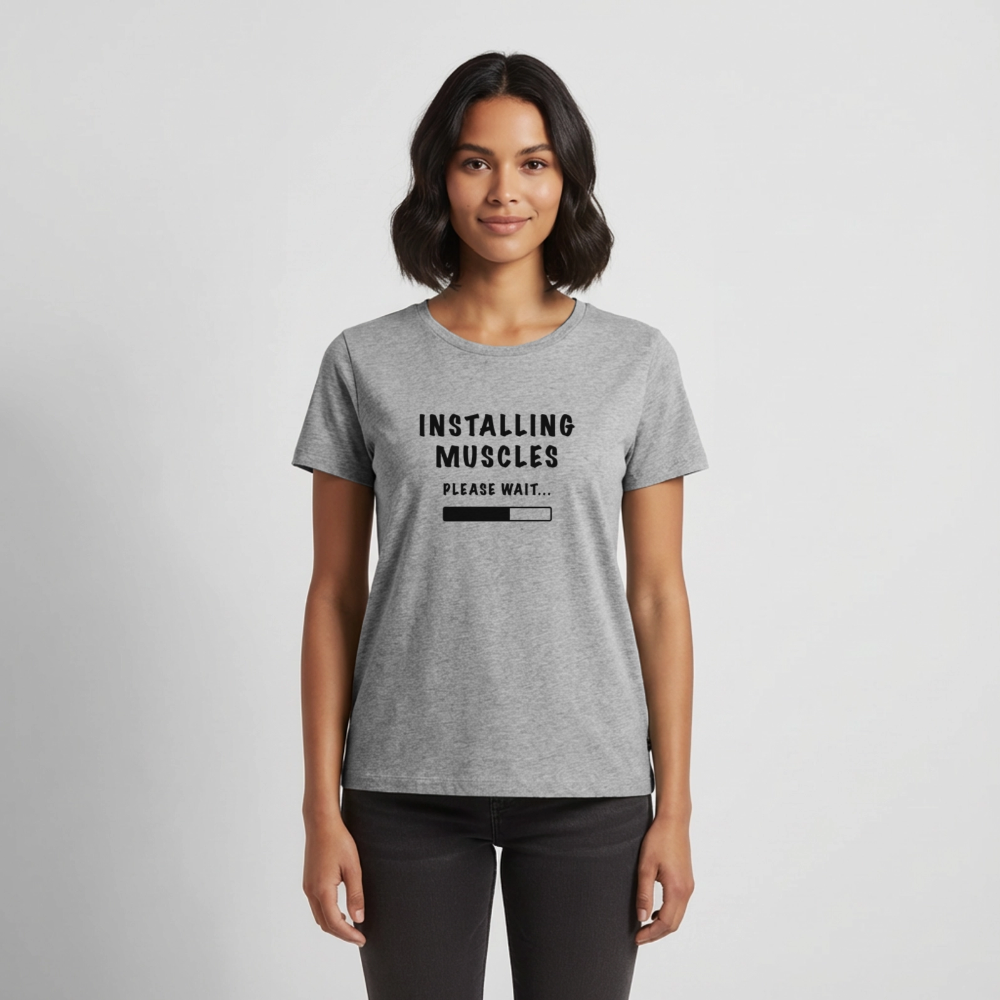 INSTALLING MUSCLES Premium  T-Shirt - heather grey