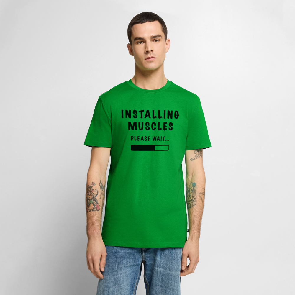 INSTALLING MUSCLES Premium Logo T-Shirt - green