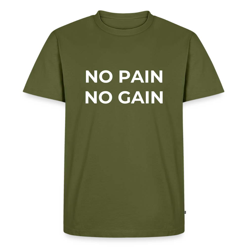 NO PAIN NO GAIN T-Shirt - khaki