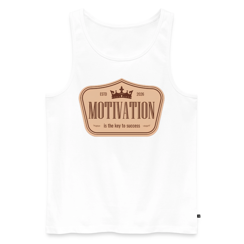 Motivations Premium Tank Top - white