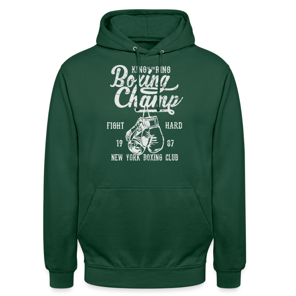 Boxing Champ Hoodie - bottle green