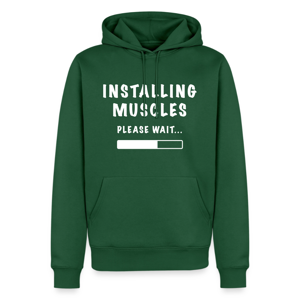 INSTALLUNG MUSCLES Premium Hoodie - bottle green