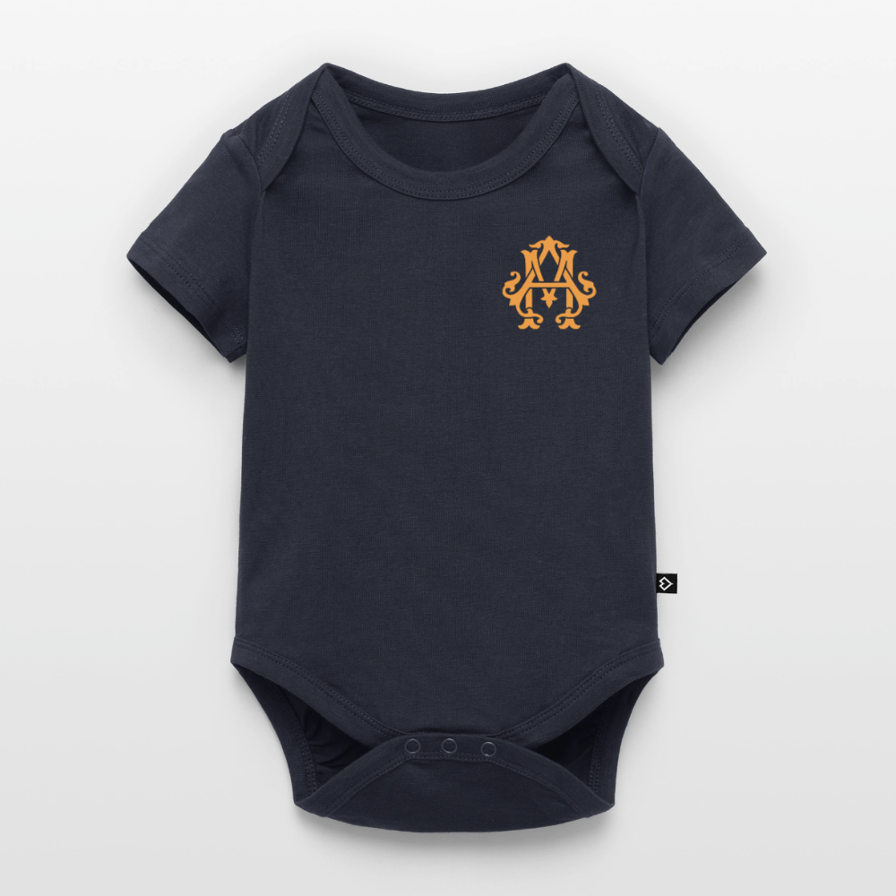 adligemotivation Premium Logo Baby Kurzarm-Body - navy
