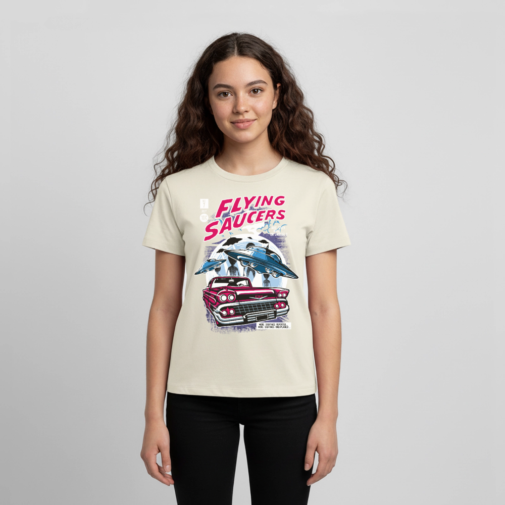FLYING SAUCERS Premium Teenager T-Shirt - off white
