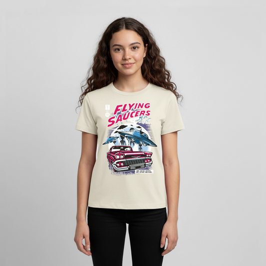 FLYING SAUCERS Premium Teenager T-Shirt - off white