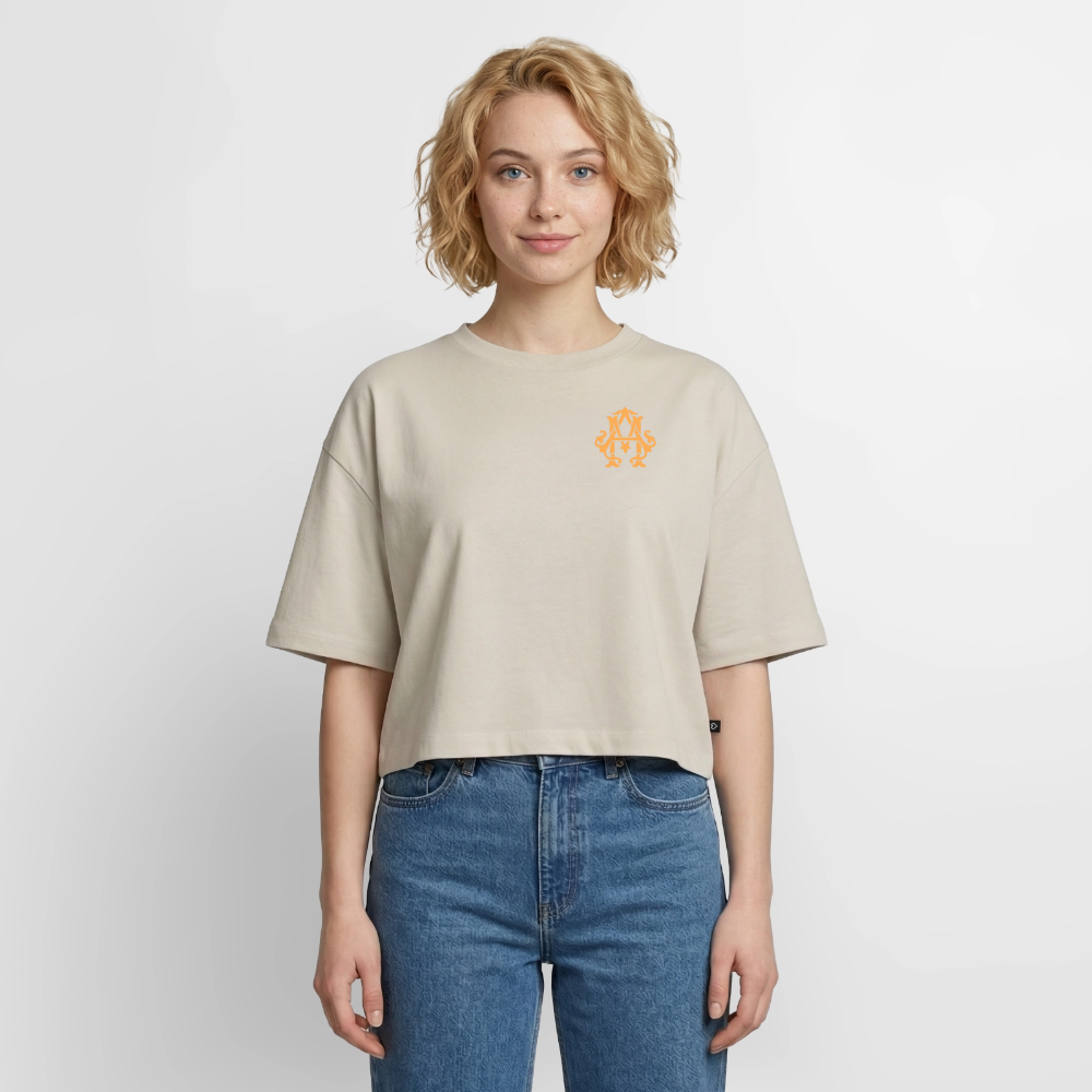 #TEAM adligemotivation Cropped Premium T-Shirt - beige