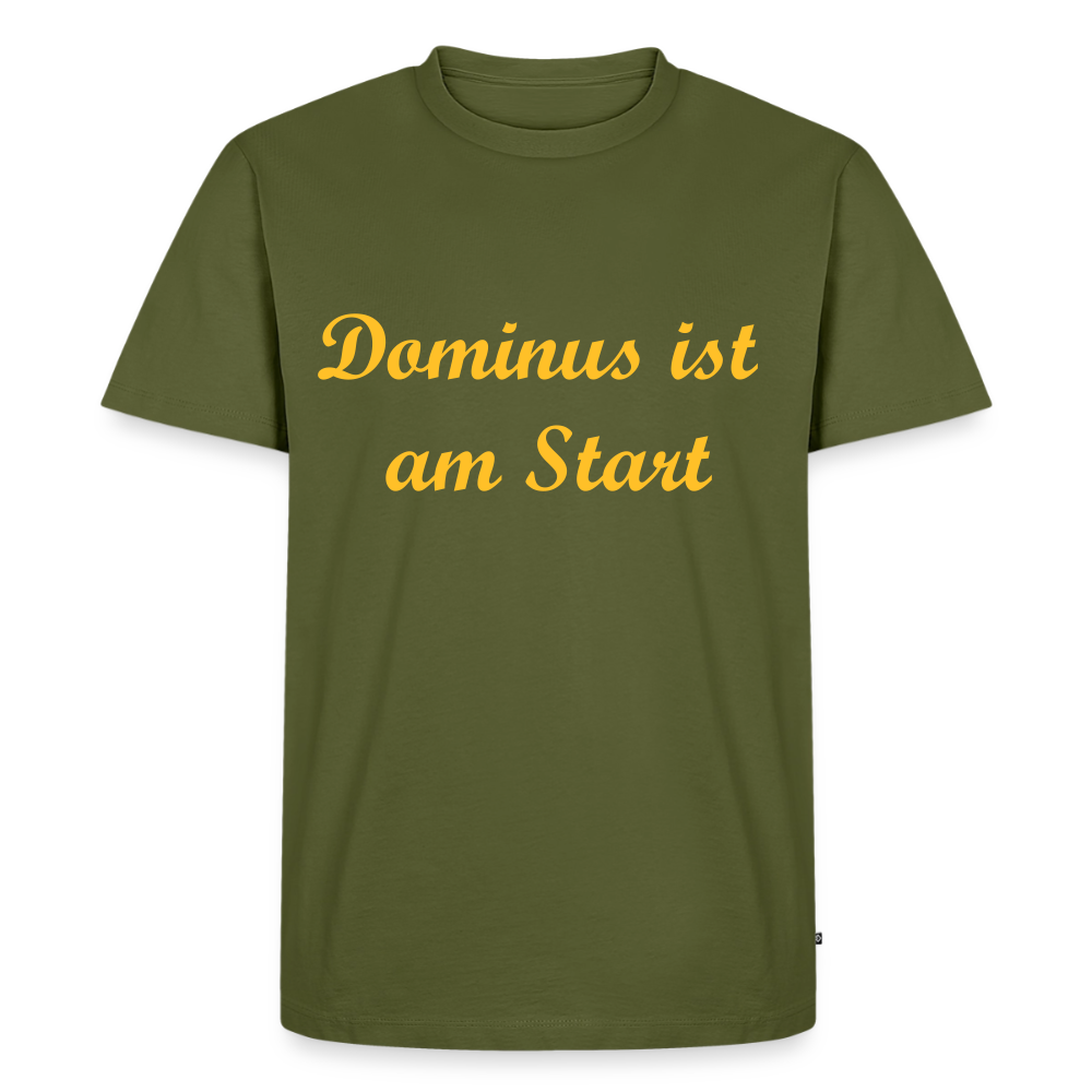 Dominus ist am Start Premium T-Shirt - khaki