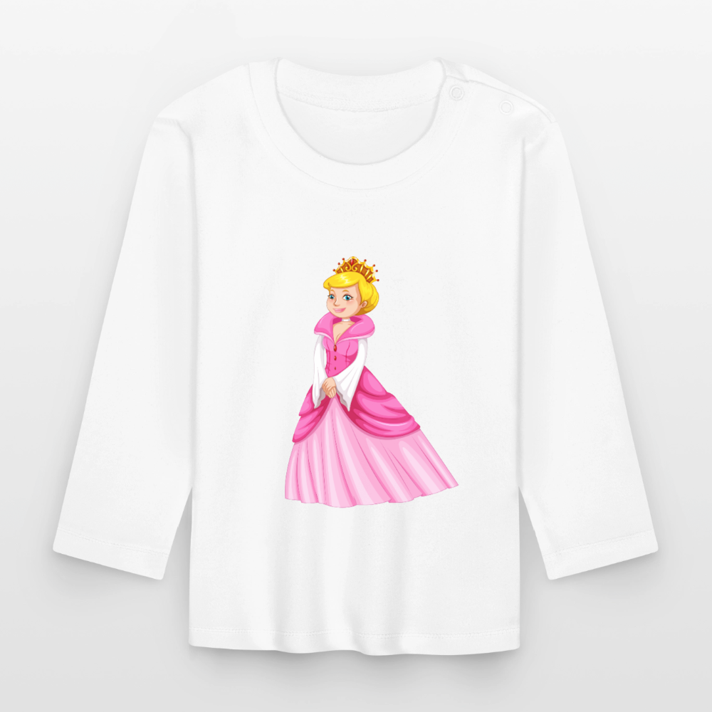 Prinzessin Premium Baby Langarmshirt - white