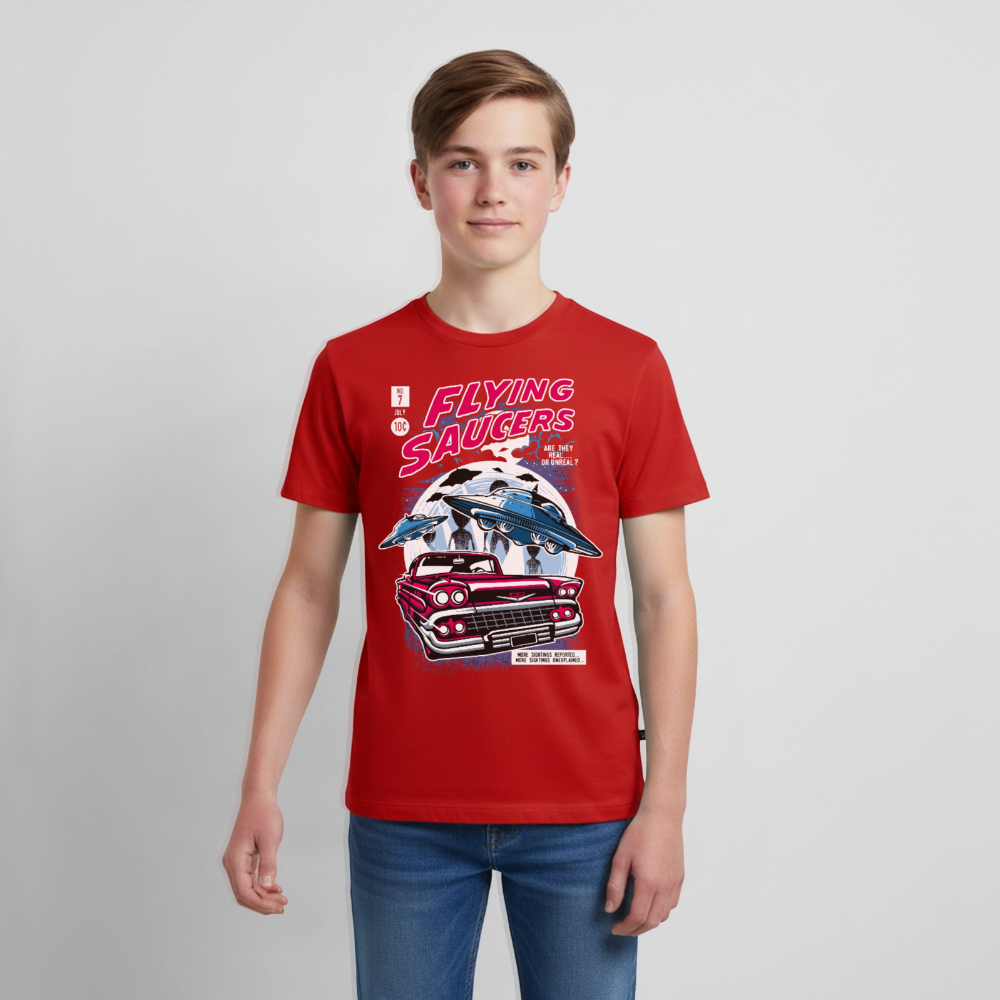 FLYING SAUCERS Premium Teenager T-Shirt - red