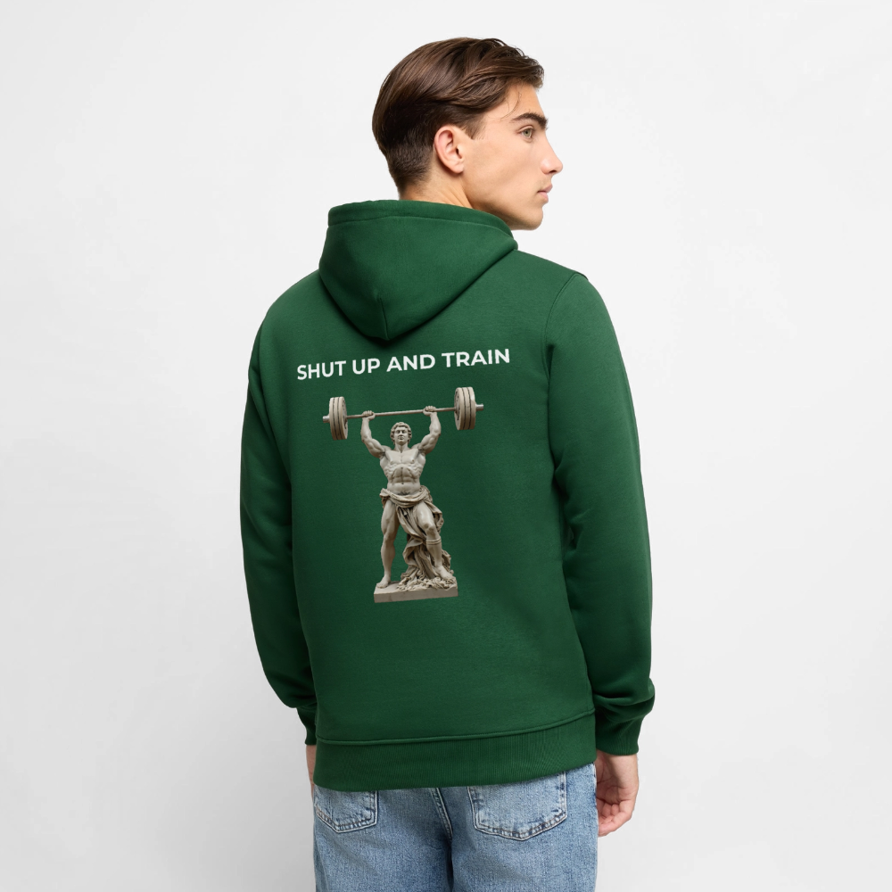 NO PAIN NO GAIN Premium Hoodie - bottle green