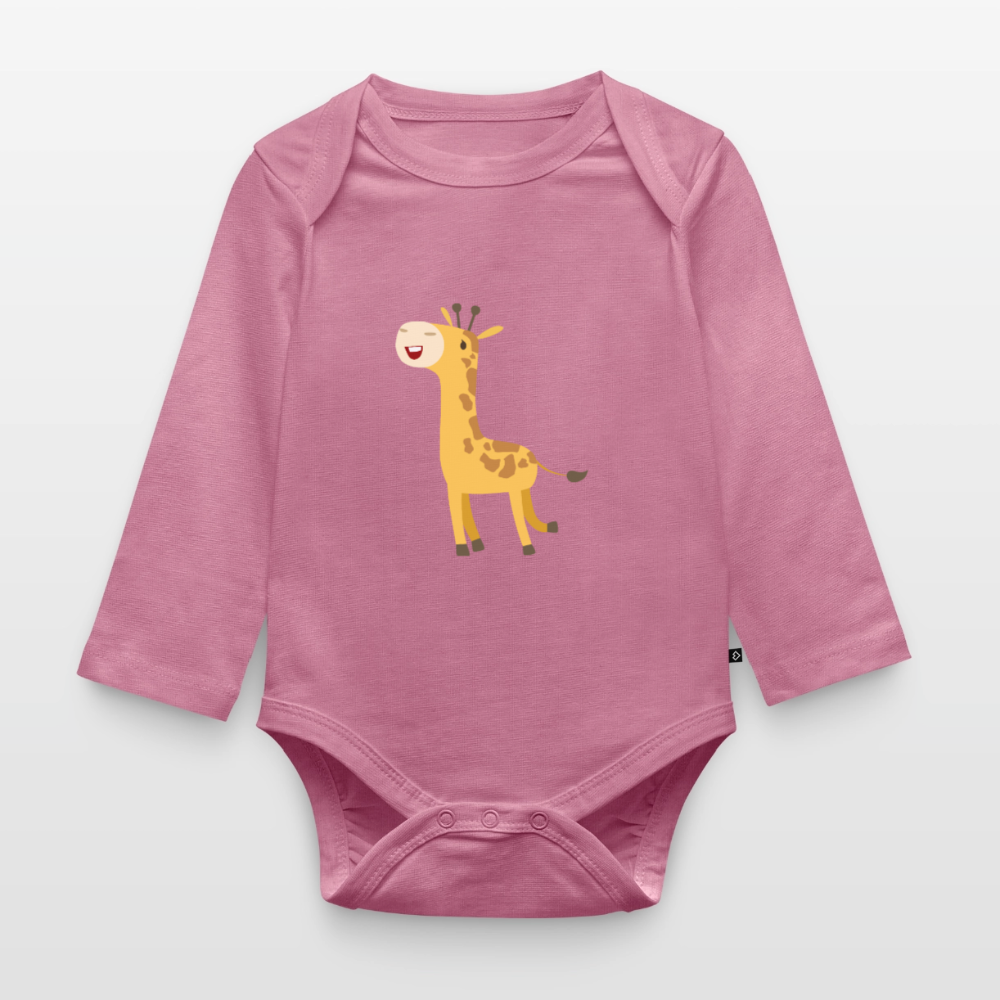 Giraffe Premium Baby Langarm-Body - mauve
