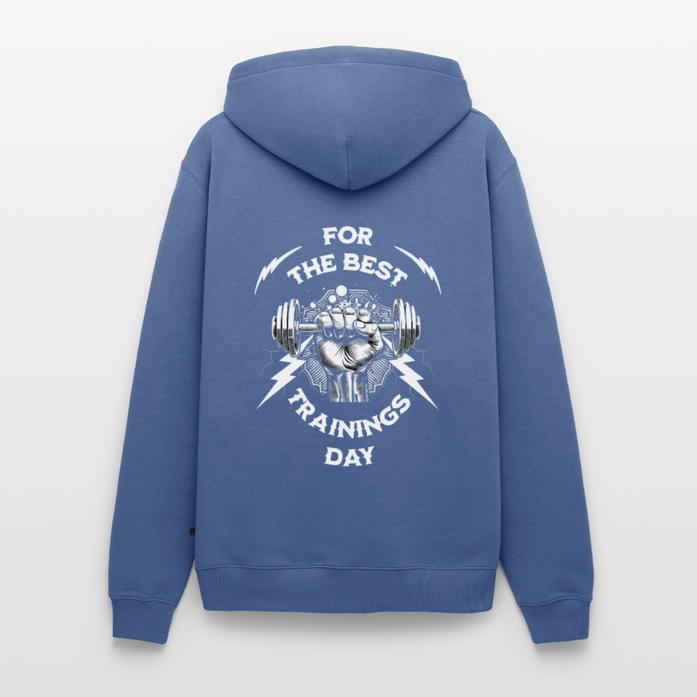 FOR THE BEST Premium Hoodie - stone blue