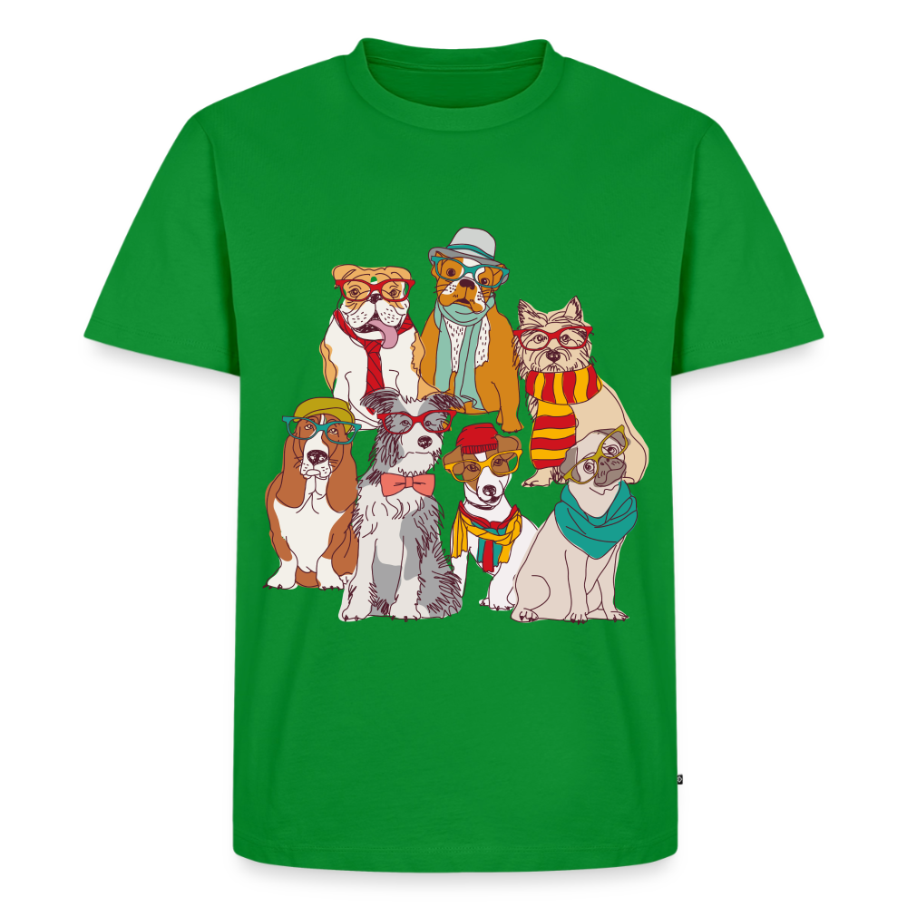 Hunde mit Brille Premium T-Shirt - green