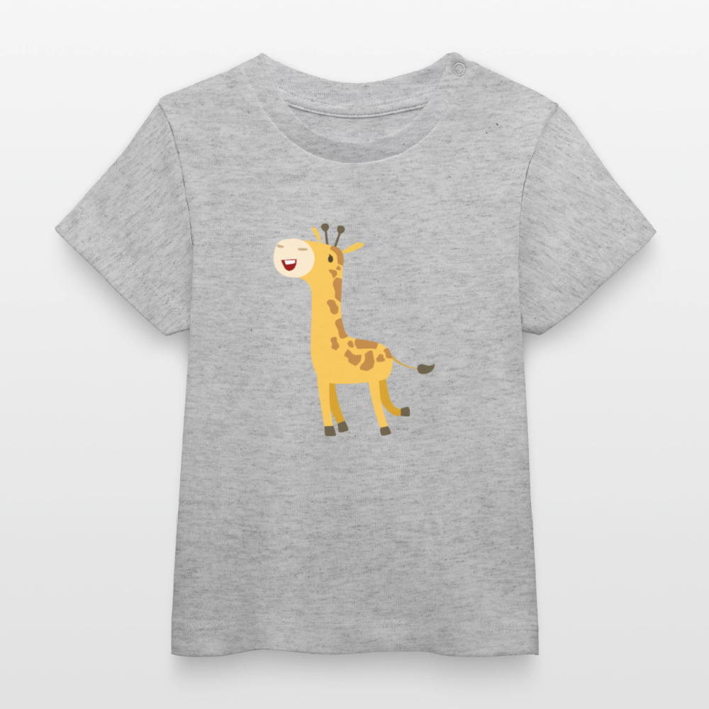 Giraffe Premium Baby T-Shirt - heather grey