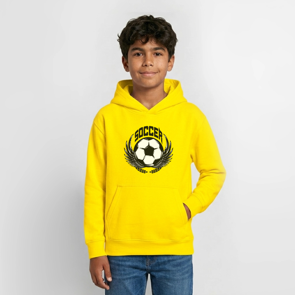 Soccer Hoodie Teenager - yellow