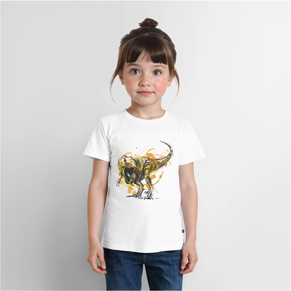 Dinosaurier Premium Kinder T-Shirt - white