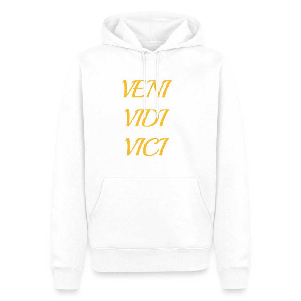 Veni, vidi, vici Premium Hoodie - white