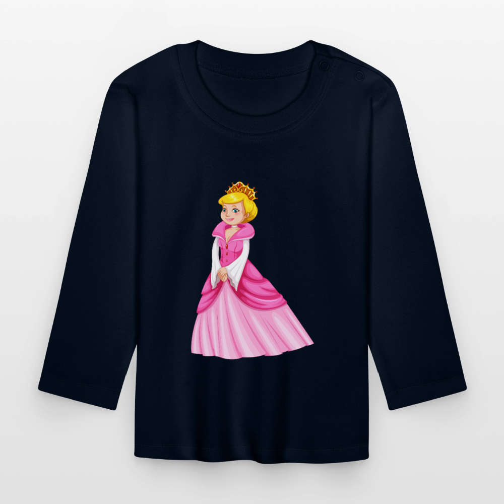 Prinzessin Premium Baby Langarmshirt - navy