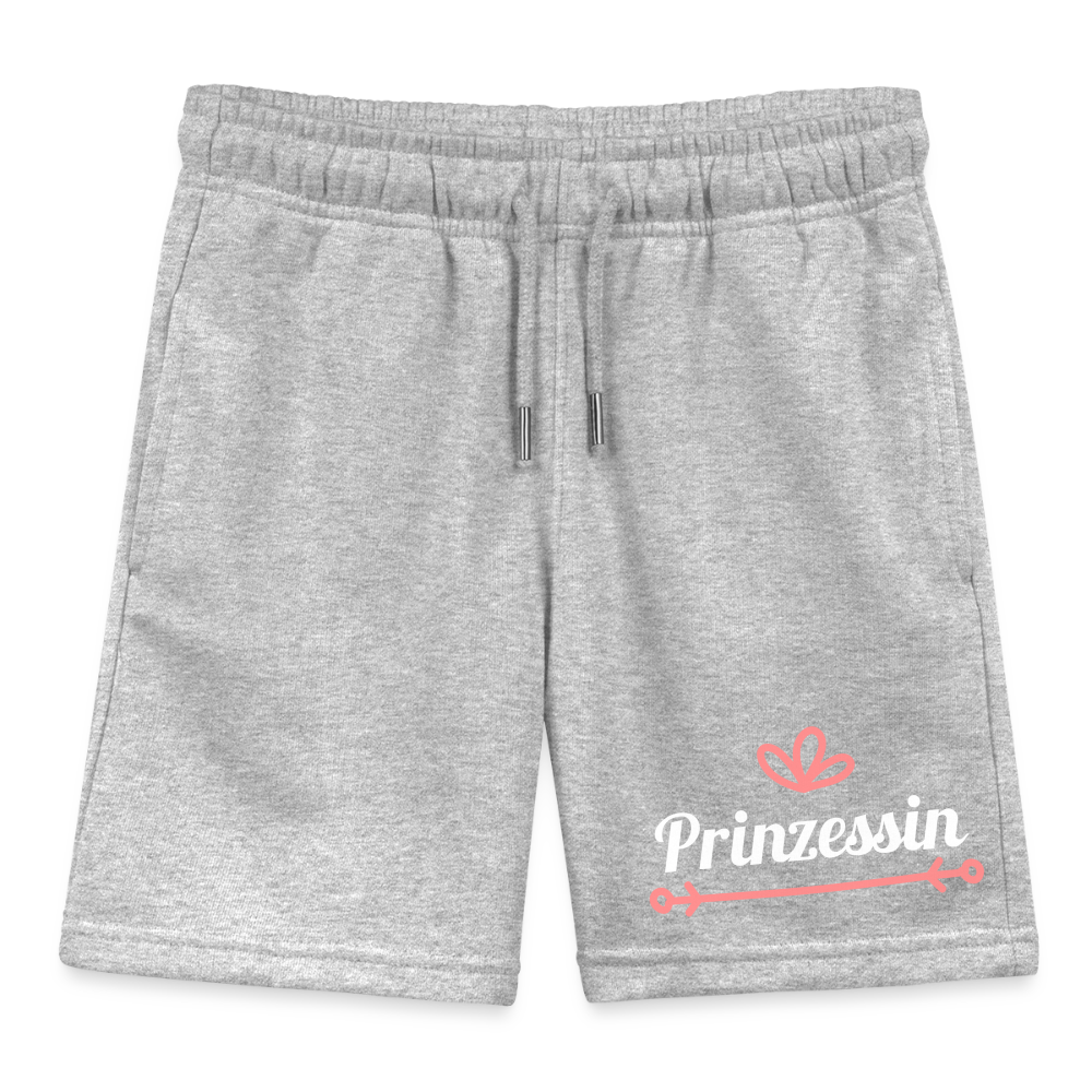 Prinzessin Premium Kinder Shorts - heather grey