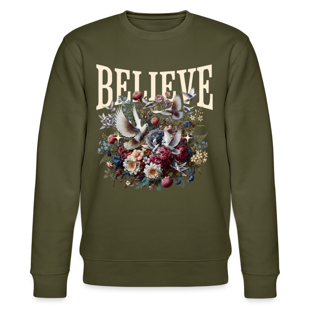 BELIEVE Premium Sweatshirt - khaki
