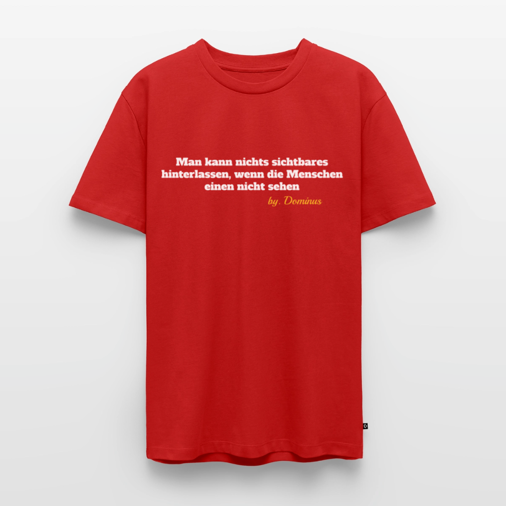 Zitat Aufdruck Premium T-Shirt - red