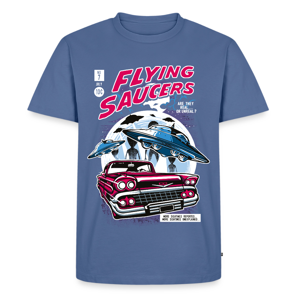 FLYING SAUCERS Premium T-Shirt - stone blue
