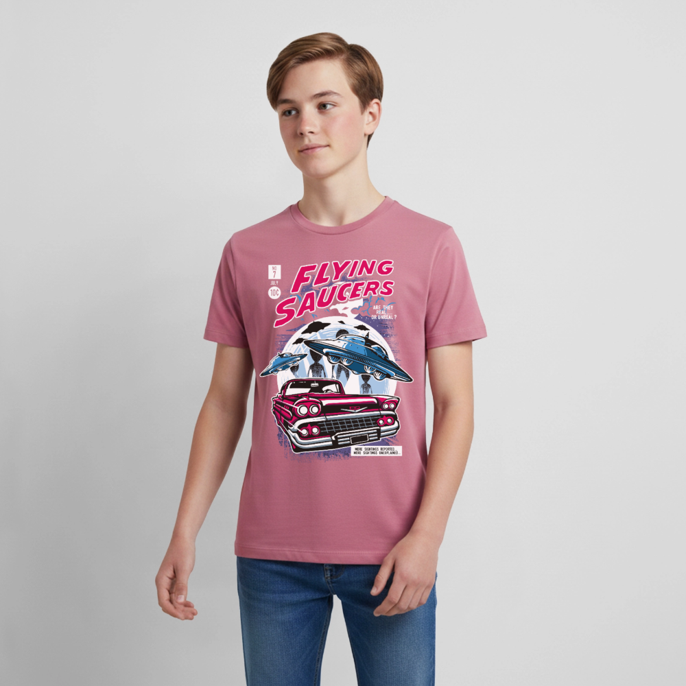 FLYING SAUCERS Premium Teenager T-Shirt - mauve