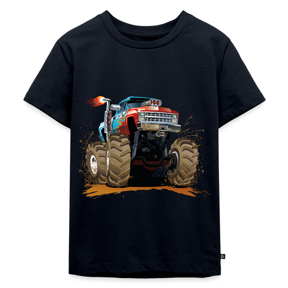 Monstertruck Premium Kinder T-Shirt - navy