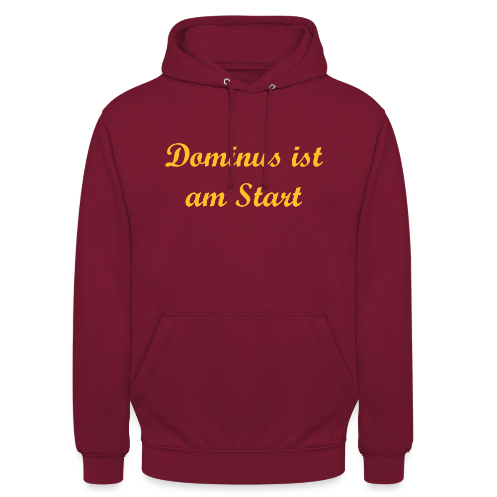 Dominus ist am Start Hoodie - bordeaux
