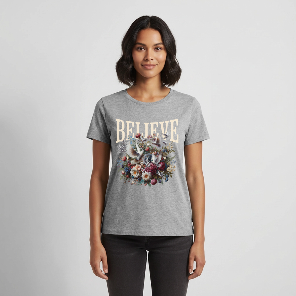 BELIEVE Premium T-Shirt - heather grey