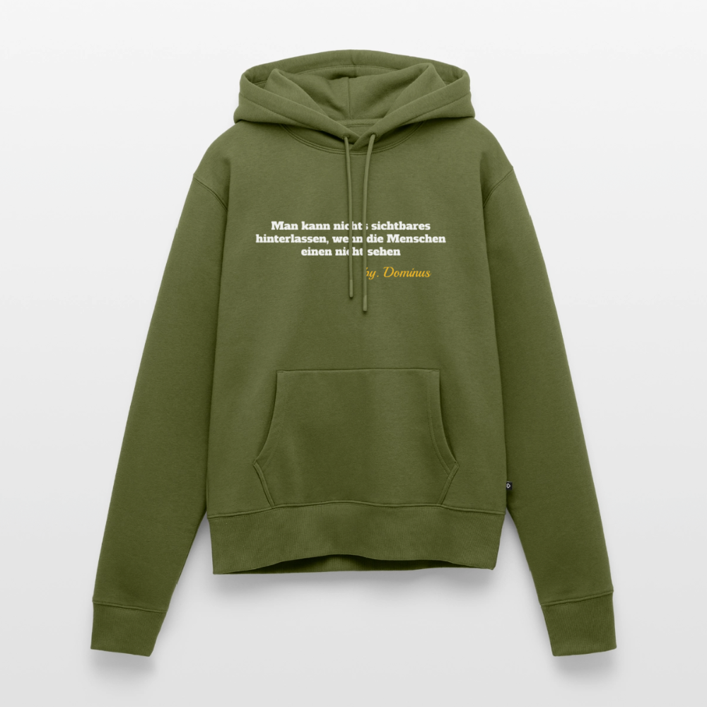 Zitat Aufdruck Premium Hoodie Women - khaki