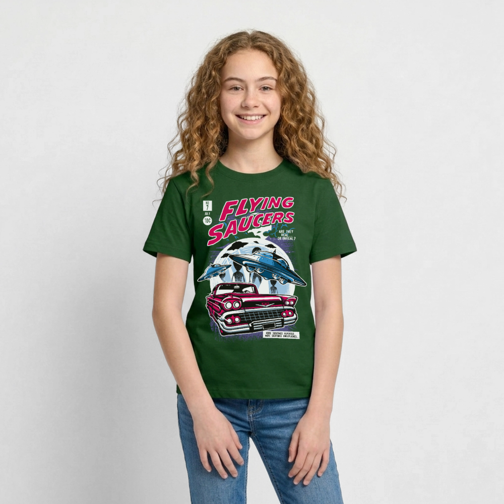 FLYING SAUCERS Teenager T-Shirt - forest green