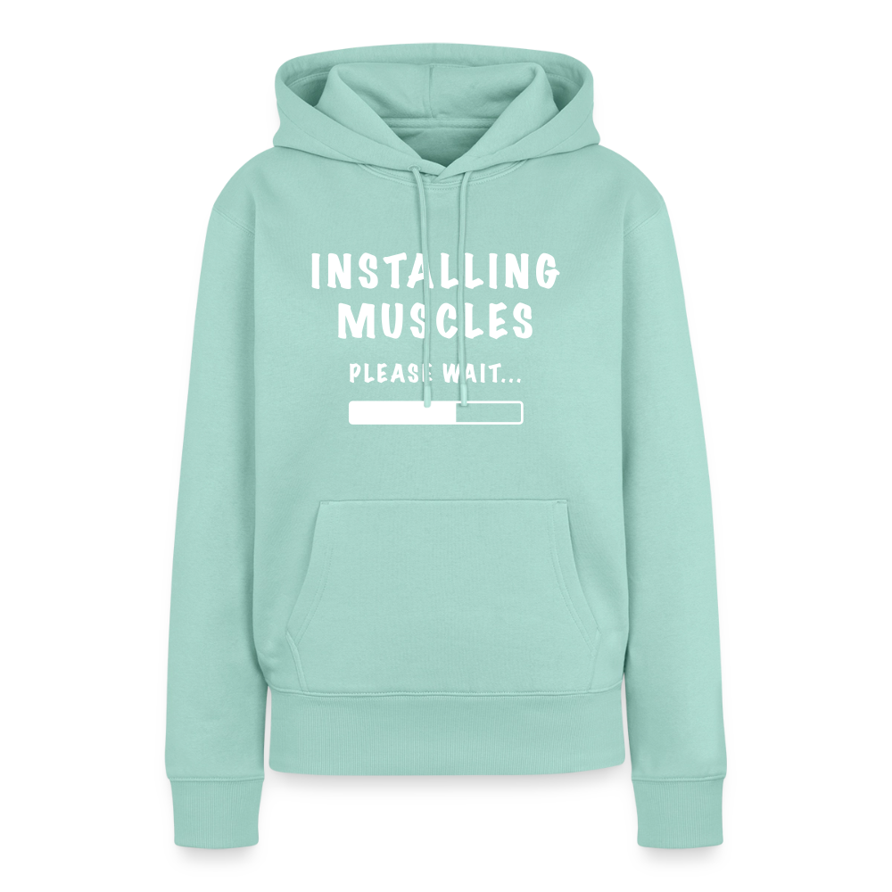 INSTALLING MUSCLES Premium Hoodie - mint 
