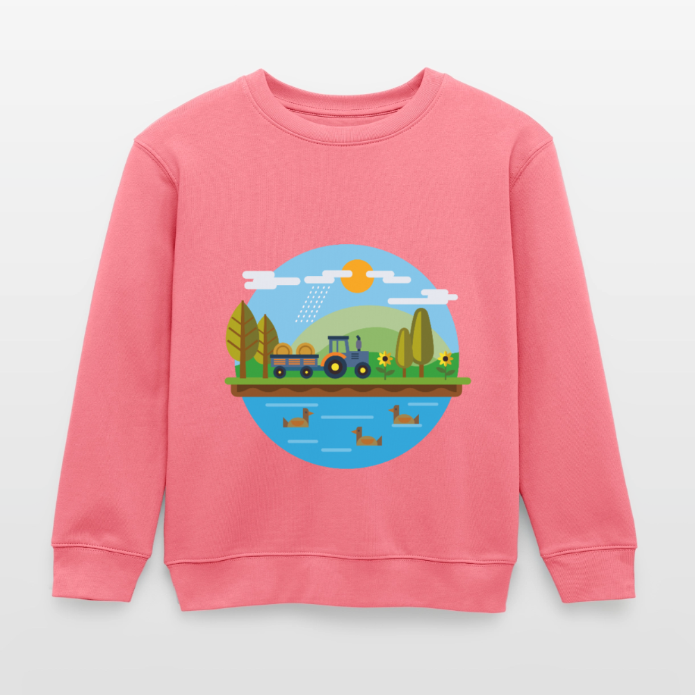 Bauernhof Premium Kinder Sweatshirt - pink joy 